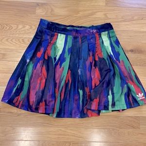 Adidas Originals x Pharrell Williams Camo Tree Pleated Tennis Skirt Rainbow M